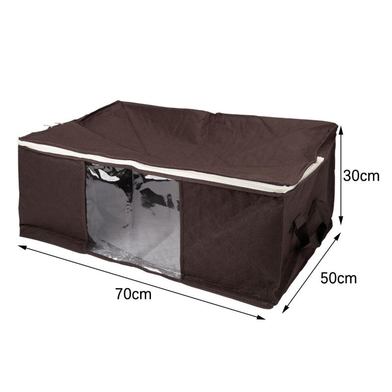 Set 3 Organizatoare cu Fereastră Vizibilă, Maro | D7694+D7695+D7696