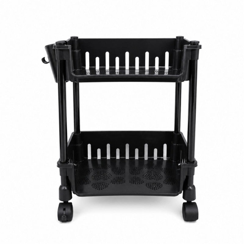 Raft Multifuncțional, 2 Niveluri, Negru, 33 x 26 x 45 cm ❘ D7715