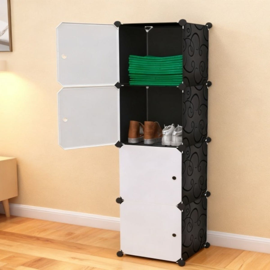 Dulap/Pantofar Modular, 4 uși, 37x37x148cm, Naimeed | D7921/D7920/D7919