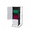 Dulap/Pantofar Modular, 3 usi, 37x37x110cm, Naimeed | D7922 | D7923 | D7924