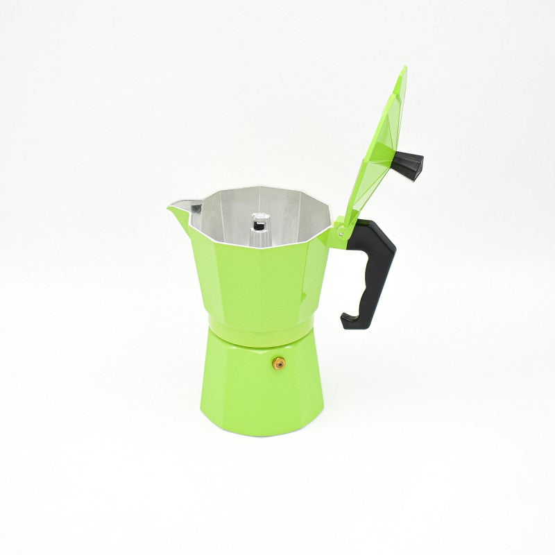 Set: Cafetieră MOKA, 6 cafele, 300 ml + Cafetieră MOKA, 1 cafea, Verde ❘ DC3-Verde / Dc-1