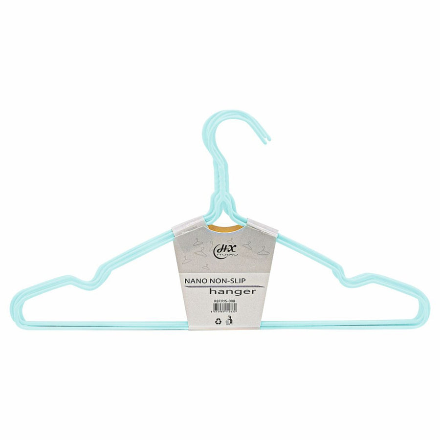 Set: Dulap Modular Copii, 4 Usi, Blue + Set 10 umerase, haine copii, Turcoaz | D4381 / D5543
