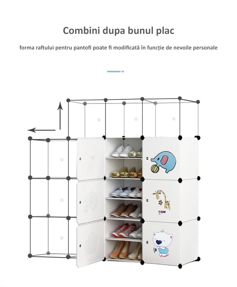 Dulap Modular, 3 Uși, 110x110x37cm , Alb | D7156