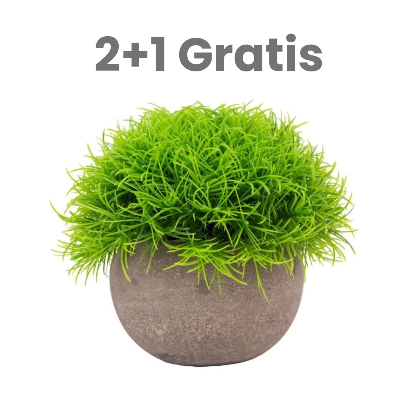 Pachet: 2 + 1 Gratis Plante Artificiale, 12 x 10 cm, Verde ❘ multiple modele
