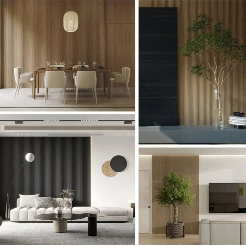 Panou decorativ riflaj WPC, montaj rapid, rezistenta ridicata, 260x16.8x2.3cm, D7530 | D7526 | D7527