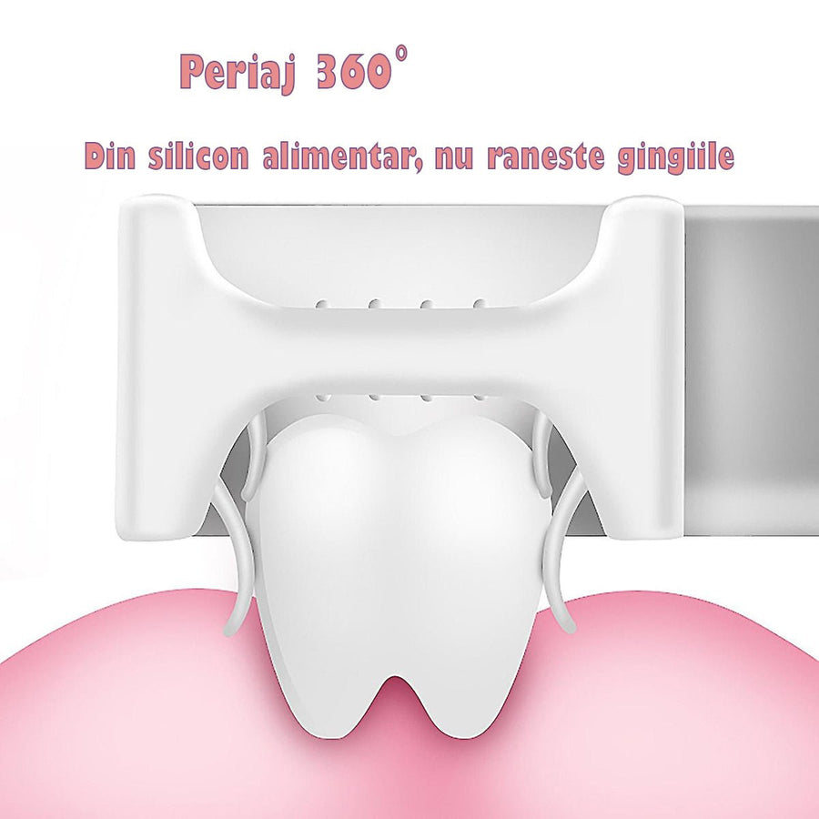 Set 2 Periute de Dinti, U-shape, pentru Copii 6-12 ani, Naimeed D4368/D4367, Albastru și Roz