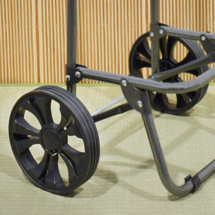 Carucior de piata pliabil, Naimeed D4946, 2 roti, 62 L, Verde