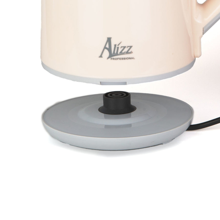 Fierbător Alizz, 1800W, capacitate 2.3L, control temperatură, indicator luminos, Albastru/Crem ❘ SK-0702