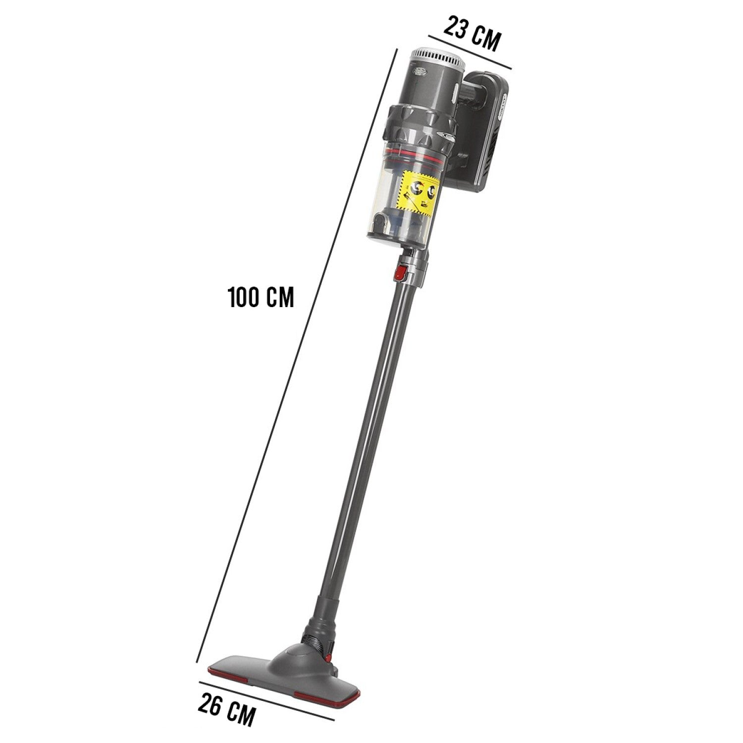 Aspirator vertical Sokany, 1.1 L, acumulator, autonomie 40 min, accesorii, gri ❘ SK-3377