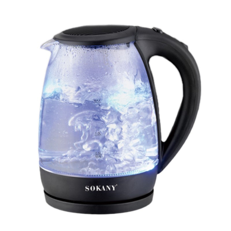 Fierbator Apă, 2000W, Capacitate 2L, Control Temperatură, Indicator Luminos, Negru ❘ SK-601