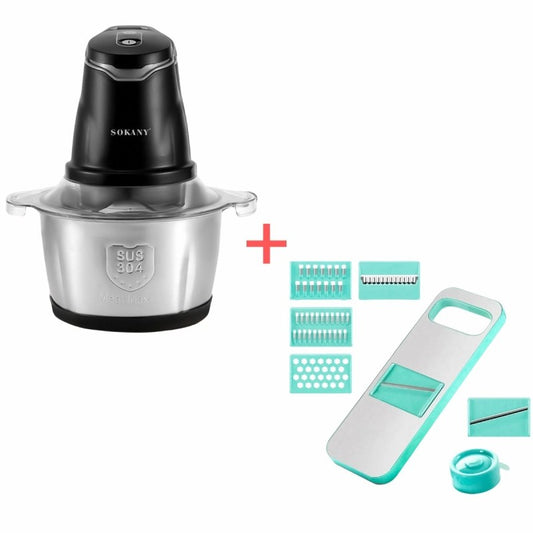 Pachet Promo: Tocător Electric Sokany SK-7020 + Răzătoare Multifuncțională | SK-7020 + D5130