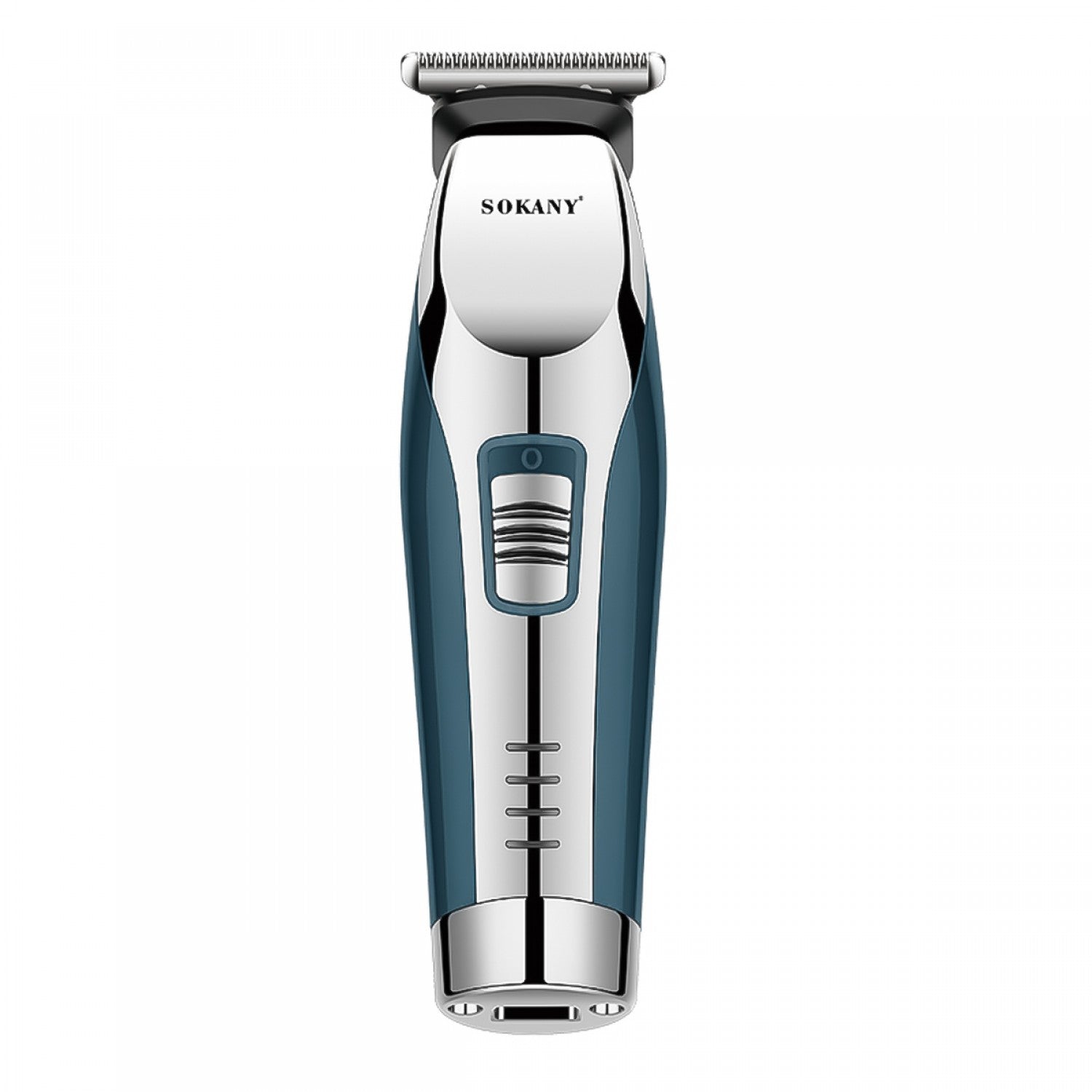 Mașină de tuns 2 în 1, lame cu auto-ascuțire, utilizare fără fir, contur, modelare și bărbierit uscat, Albastru/Argintiu ❘ Sokany SK-797