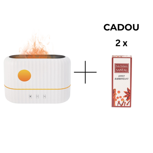 Umidificator cu aromaterapie, 168x120x80mm, Alb + CADOU 2 x Uleiuri aromatice ❘ D6048-alb-umidificator
