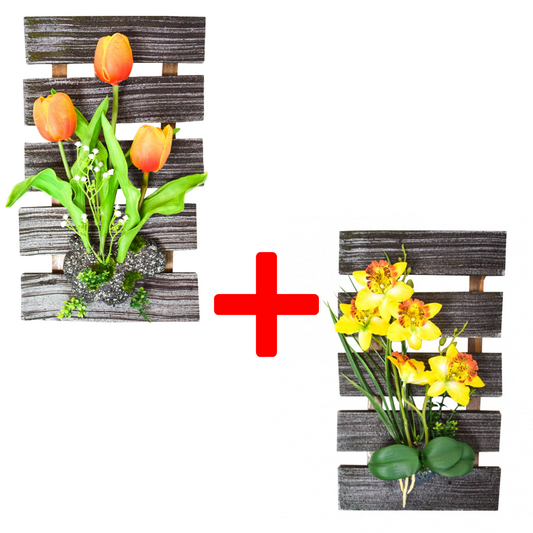 Set 2 x Aranjamente cu flori artificiale ❘ D1097h/D1097c