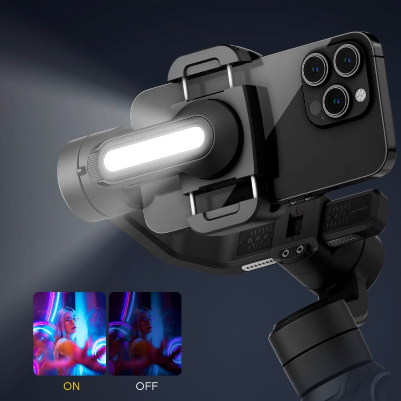 Gimbal Aochuan SMART S2, cu 3 Axe, Aplicație Dedicată, Content Creator Edition, Negru Mat | D6733
