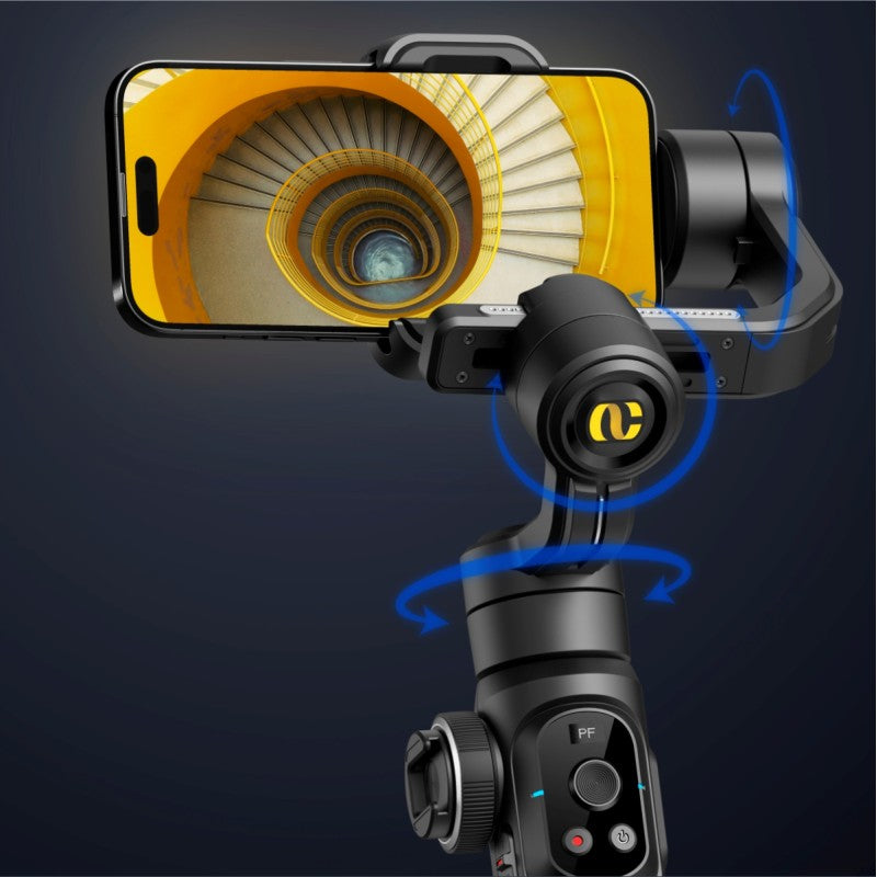 Gimbal Aochuan SMART S2, cu 3 Axe, Aplicație Dedicată, Content Creator Edition, Negru Mat | D6733