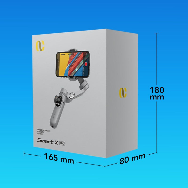 Gimbal Aochuan SMART X PRO-AI, D6731, cu 3 Axe, Baterie Inclusă, Aplicație Dedicată, Content Creator Edition, Gri