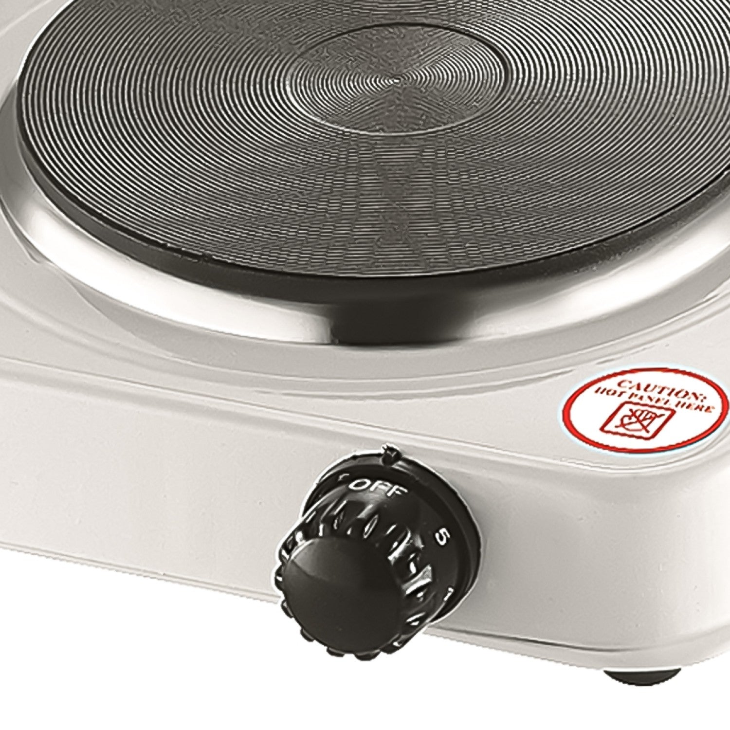 Set: Plită electrică 1000W, Alb + Raft extensibil pliabil, Gri ❘ YQ-1010A / D5207