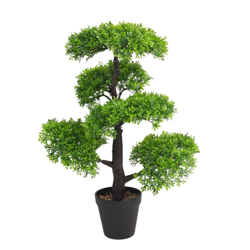 Copac artificial - diverse modele, cu ghiveci, 50x12 cm, Verde