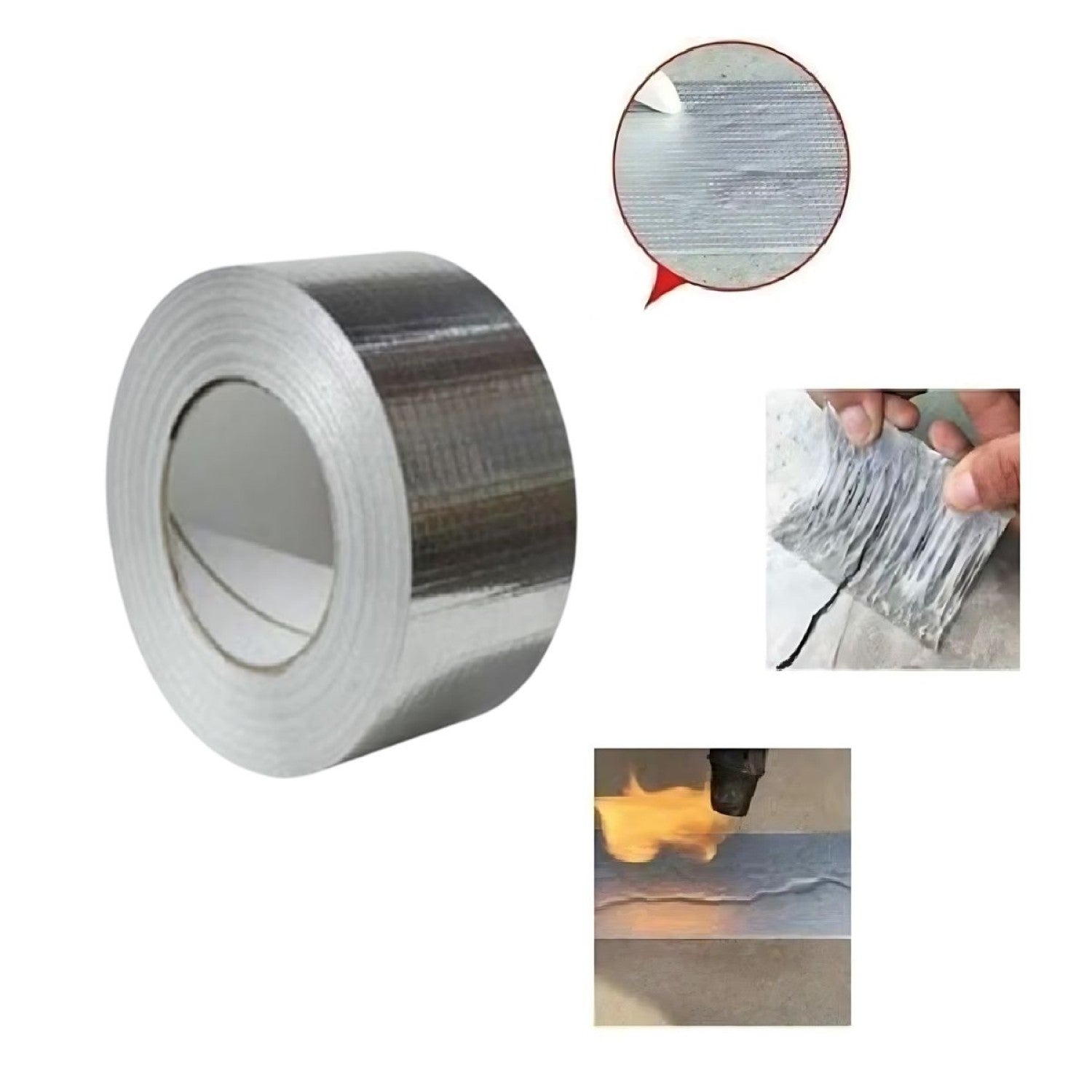 Set 3 x Bandă adezivă butilică, impermeabilă, izolatoare, 5m x 5cm x 1mm ❘ D6444