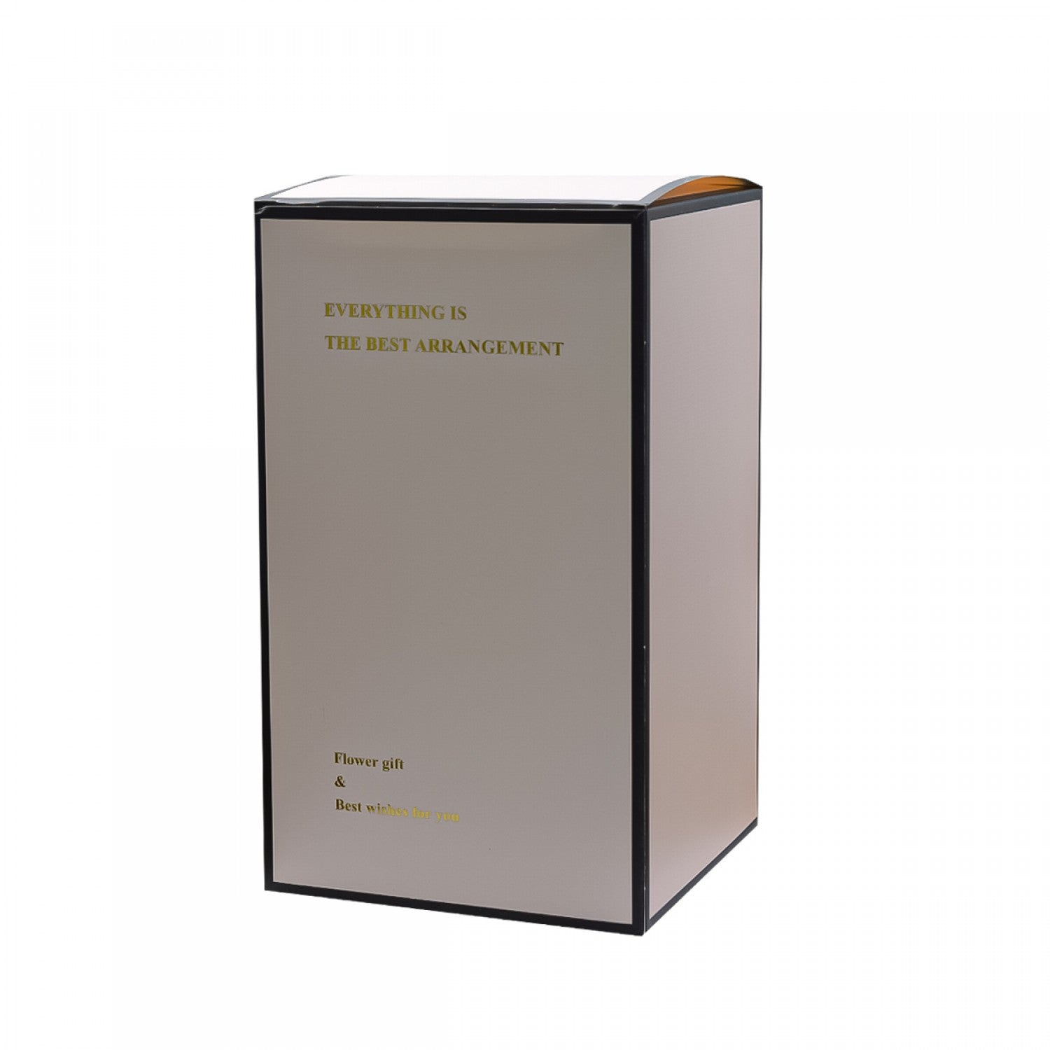 Aranjament floral în cupolă de sticlă, lumină Led, Galben ❘ D4047-Galben