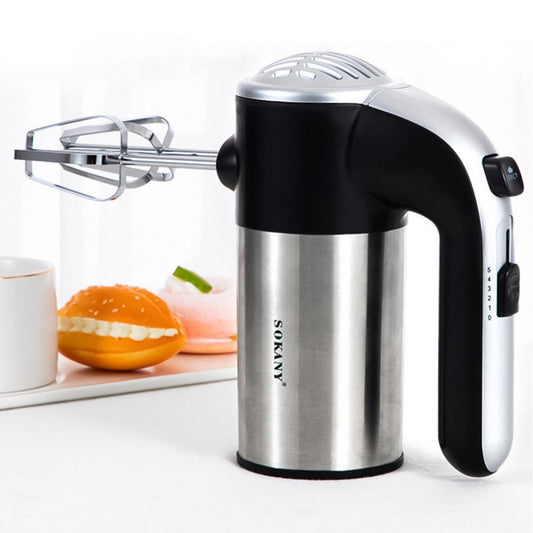 Mixer de mână Sokany LH-952, 800W, 5 trepte de viteză, negru/inox