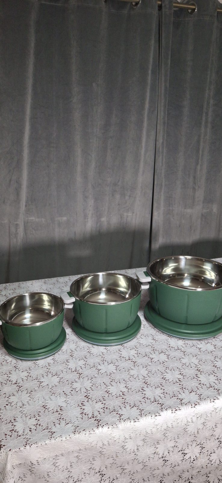 Caserole termice - set 3/4 piese, cu interior din inox, diverse modele ❘ D7945/D7946/D7947/D7948/D7941|D7942|D7943