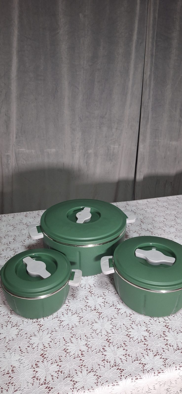 Caserole termice - set 3/4 piese, cu interior din inox, diverse modele ❘ D7945/D7946/D7947/D7948/D7941|D7942|D7943