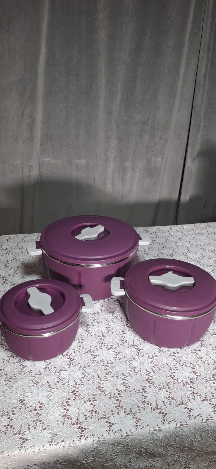 Caserole termice - set 3/4 piese, cu interior din inox, diverse modele ❘ D7945/D7946/D7947/D7948/D7941|D7942|D7943