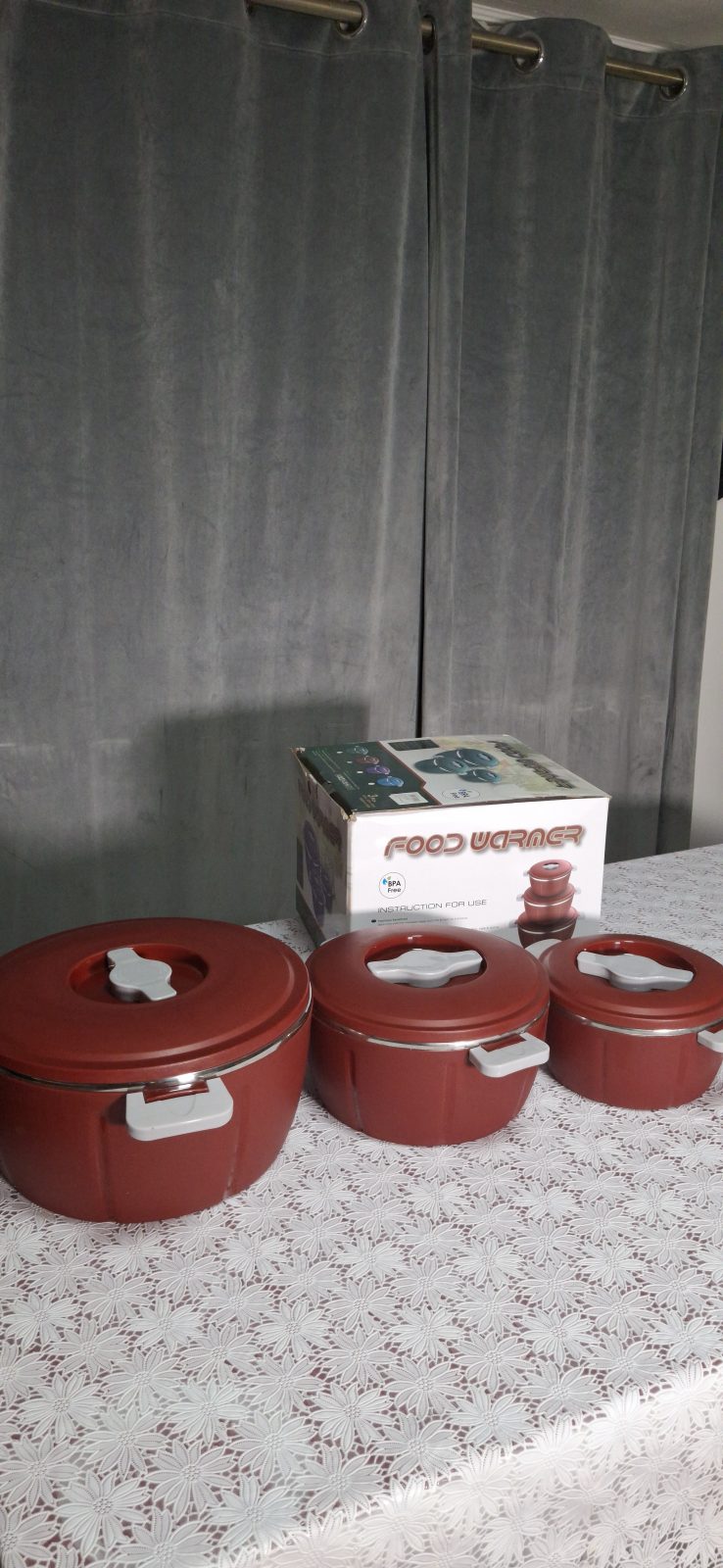 Caserole termice - set 3/4 piese, cu interior din inox, diverse modele ❘ D7945/D7946/D7947/D7948/D7941|D7942|D7943