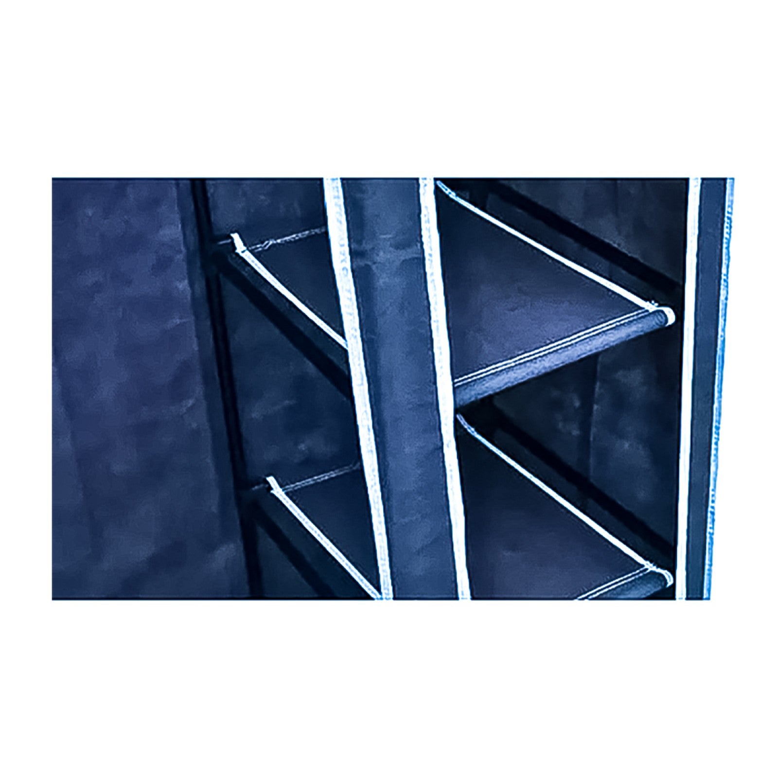 Dulap textil, 5 Compartimente, 175x110x45 cm, Maro/Albastru ❘ D9